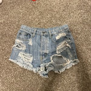 CARMAR- Cut Off Denim Shorts